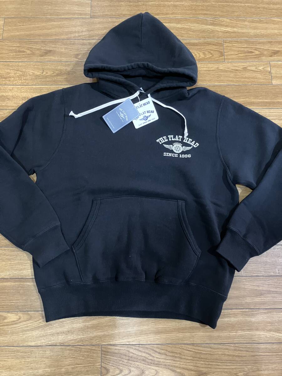 THE FLAT HEAD FLYING WHEEL HOODIE FN-SWP-216 BLK 44サイズ拍卖