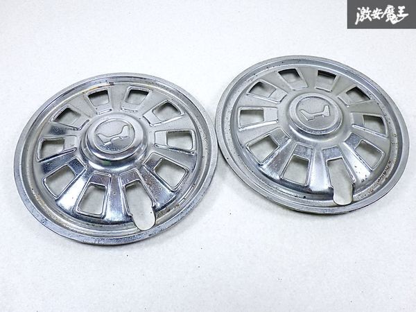 ホンダ 純正 N360 Nコロ ホイールカバー ホイールキャップ 2枚 メッキ 直径約26cm 当時物 旧車 即納 棚I-2拍卖