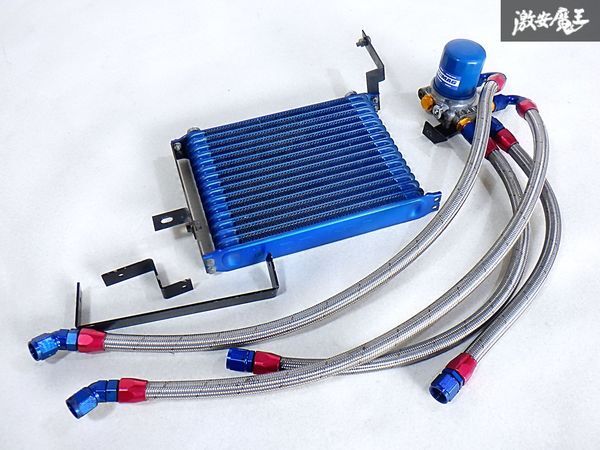 TRUST トラスト GReddy グレッディ S15 シルビア SR20DET 移動式キット付き オイルクーラー オイルブロック ステンメッシュ 16段 即納 G-2拍卖