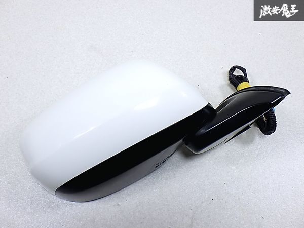 ★動作OK★ ホンダ 純正 GE6 GE7 GE8 フィット ドアミラー サイドミラー 右 右側 運転席側 手動格納 3ピン NH578 タフタホワイト 即納 Q-1拍卖
