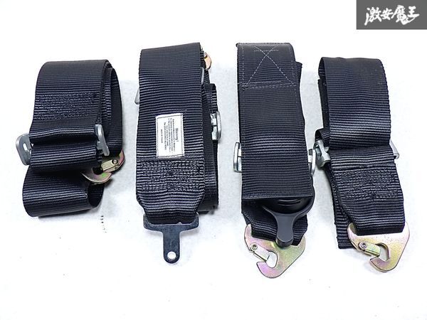 社外品 汎用 カムロック式 4点式 シートベルト セーフティベルト 3インチ FIA2016年 黒 ブラック レース ドリフト 走行会 即納 棚S-3拍卖
