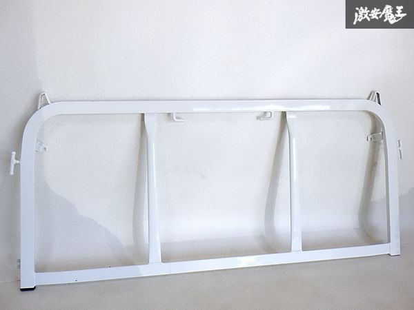 ★新車外し★ ダイハツ 純正 S500P S510P ハイゼット トラック リア ガラス 鳥居 トリイ とりい ガードフレーム 白 W19 ホワイト 即納 棚E拍卖