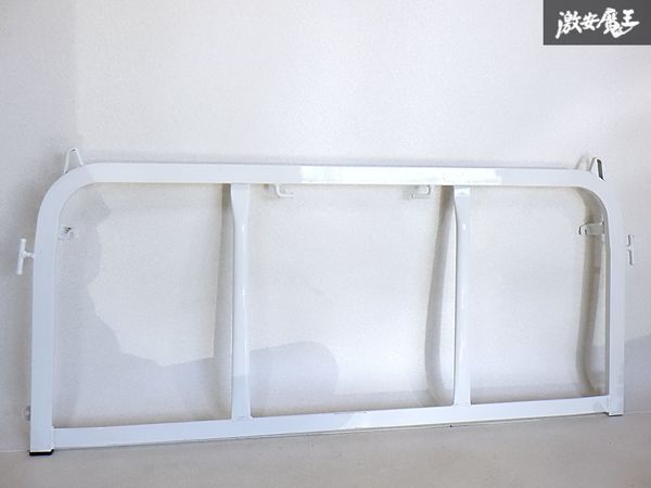 ★新車外し★ ダイハツ 純正 S500P S510P ハイゼット トラック リア ガラス 鳥居 トリイ とりい ガードフレーム 白 W19 ホワイト 即納 棚E拍卖