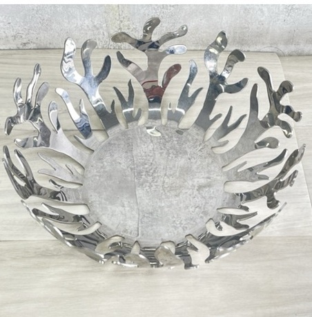 ALESSI INOX 18/10 アレッシィ フルーツボウル フルーツバスケット イタリア製 LPWK-E SILVERSTRIS 2005 【中古】/514363拍卖