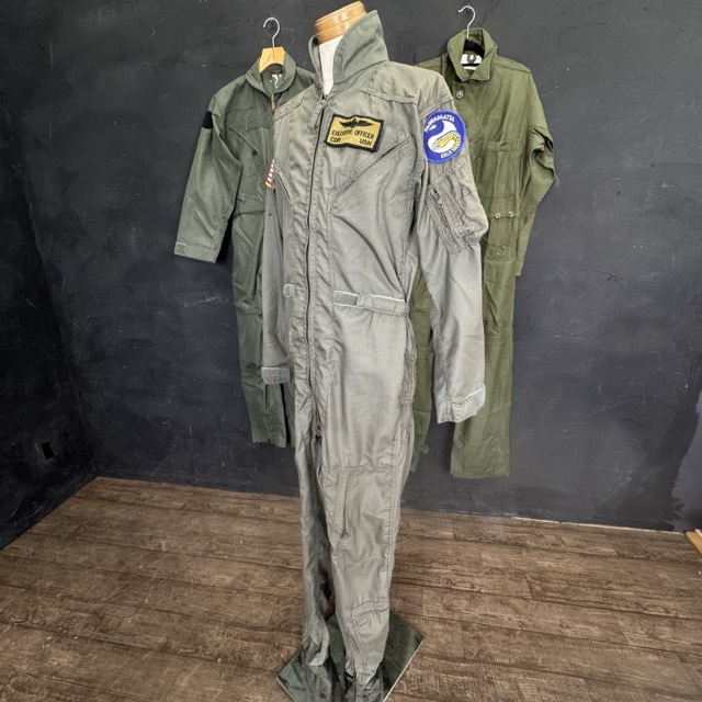 つなぎ 3着セット 作業着 【中古】グリーン系 COVERALLS MENS 8405-00-131-6507 DLA100-81-C-3259 カバーオール メンズ/514238拍卖