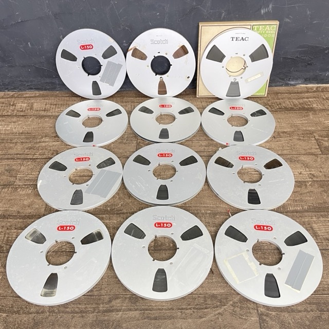 メタルオープンリール 10号 12点セット 【中古】 Scotch スコッチ TEAC ティアック RE-1002 オーディオ機器 未チェック/ 514295拍卖