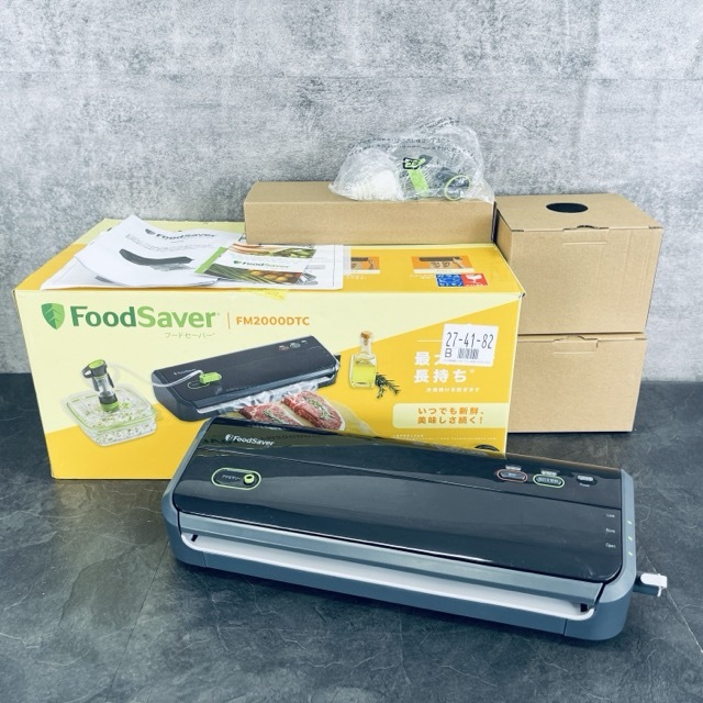 フードセーバー 【中古】動作保証 FoodSaver FM2000DTC 包装機械 ブラック×グレー コールマンジャパン 真空パック機 / 514501拍卖