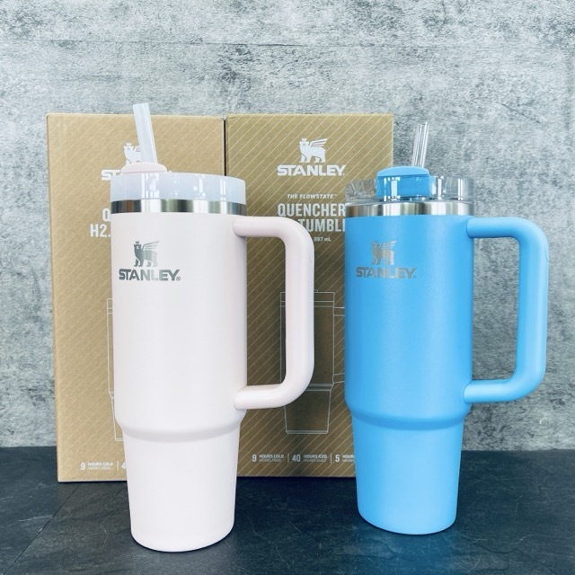 未使用 STANLEY スタンレー ステンレス タンブラー ブルーとピンク 2点セット 真空 887ml /514495拍卖