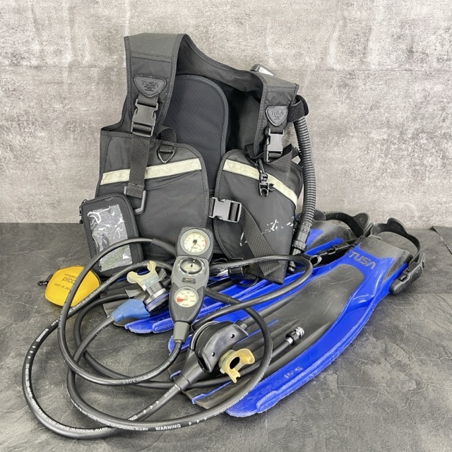 ツサ BCジャケット フィン レギュレーター セット 【中古】 TUSA IMPREX スキューバダイビング/514542拍卖
