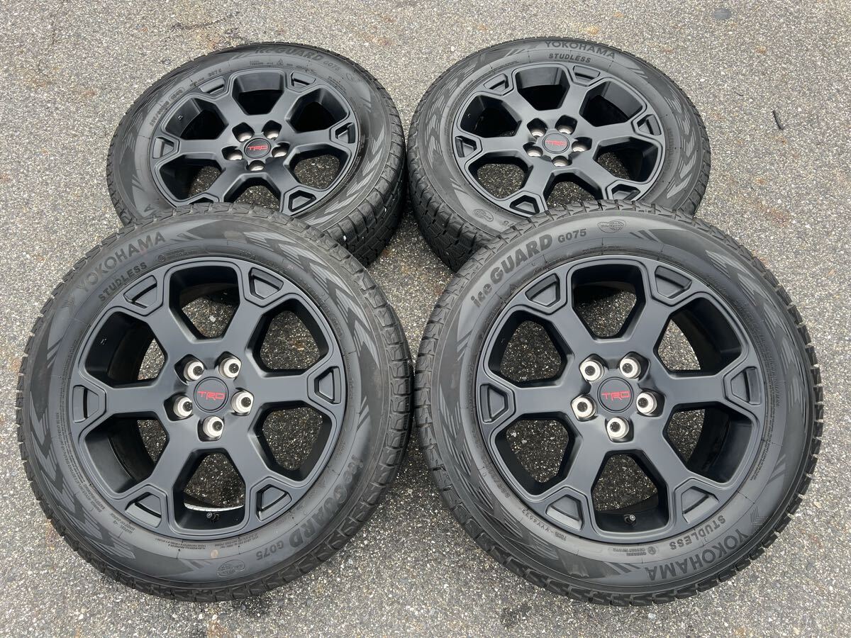 1円スタート 259-147-3 トヨタ RAV4 オフロードパッケージ2 純正 7J+35 PCD114.3-5穴 ヨコハマ アイスガード G075 225/60R18 スタッドレス 拍卖