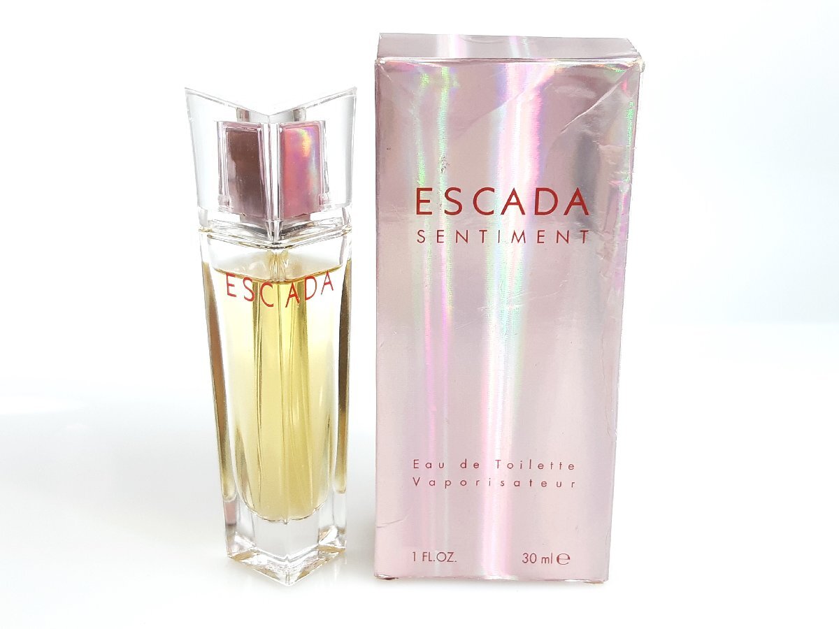 ◆毎週値下げ◆ 廃盤 残多 エスカーダ ESCADA SENTIMENT センティメント オードトワレ スプレー 30ml 残量:8~9割 YK-4965拍卖