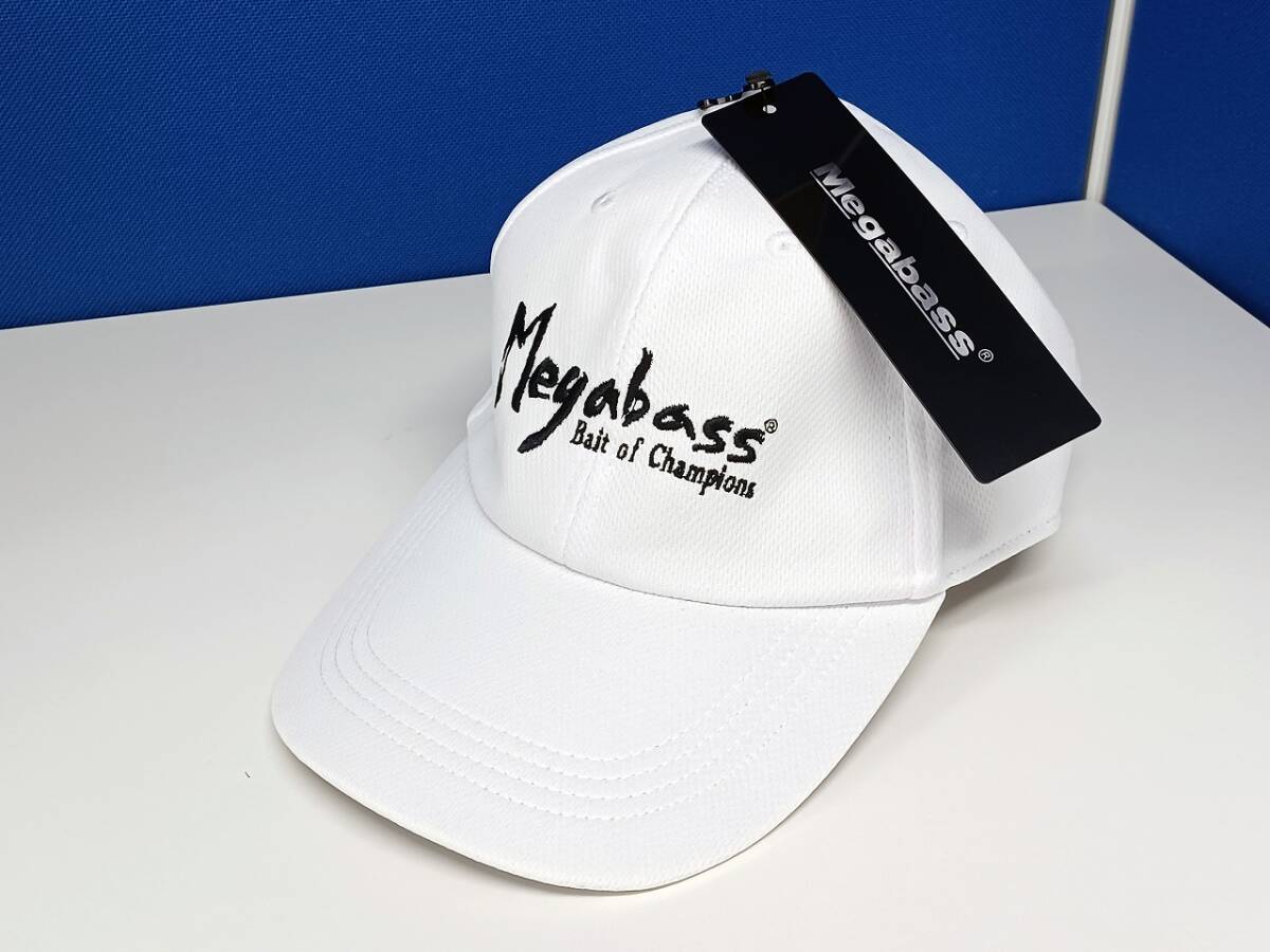 ★新品未使用品★MEGABASS キャップ FIELD CAP BRUSH LOGO WHT/BLK★拍卖