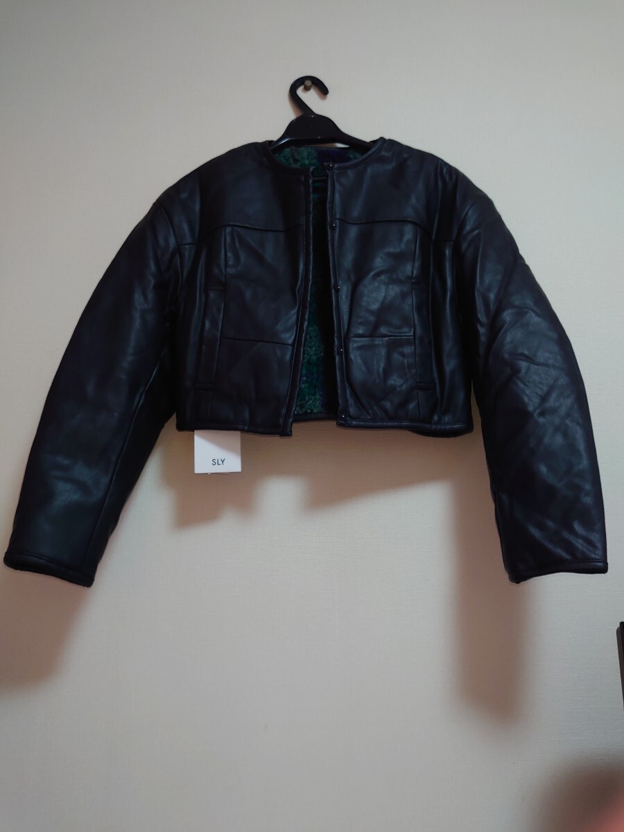 新品未使用 SLY 合成皮革ジャケット拍卖