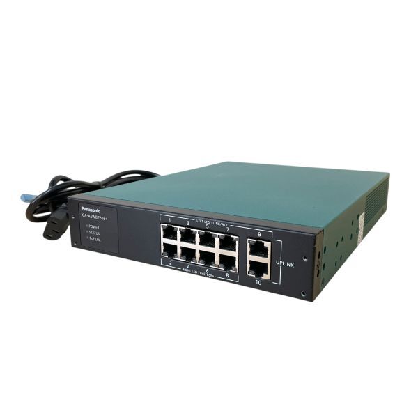 Panasonic GA-ASW8TPoE+ PN25087K PoE給電スイッチングハブ ネットワークス 10ポート NO.Y10319拍卖