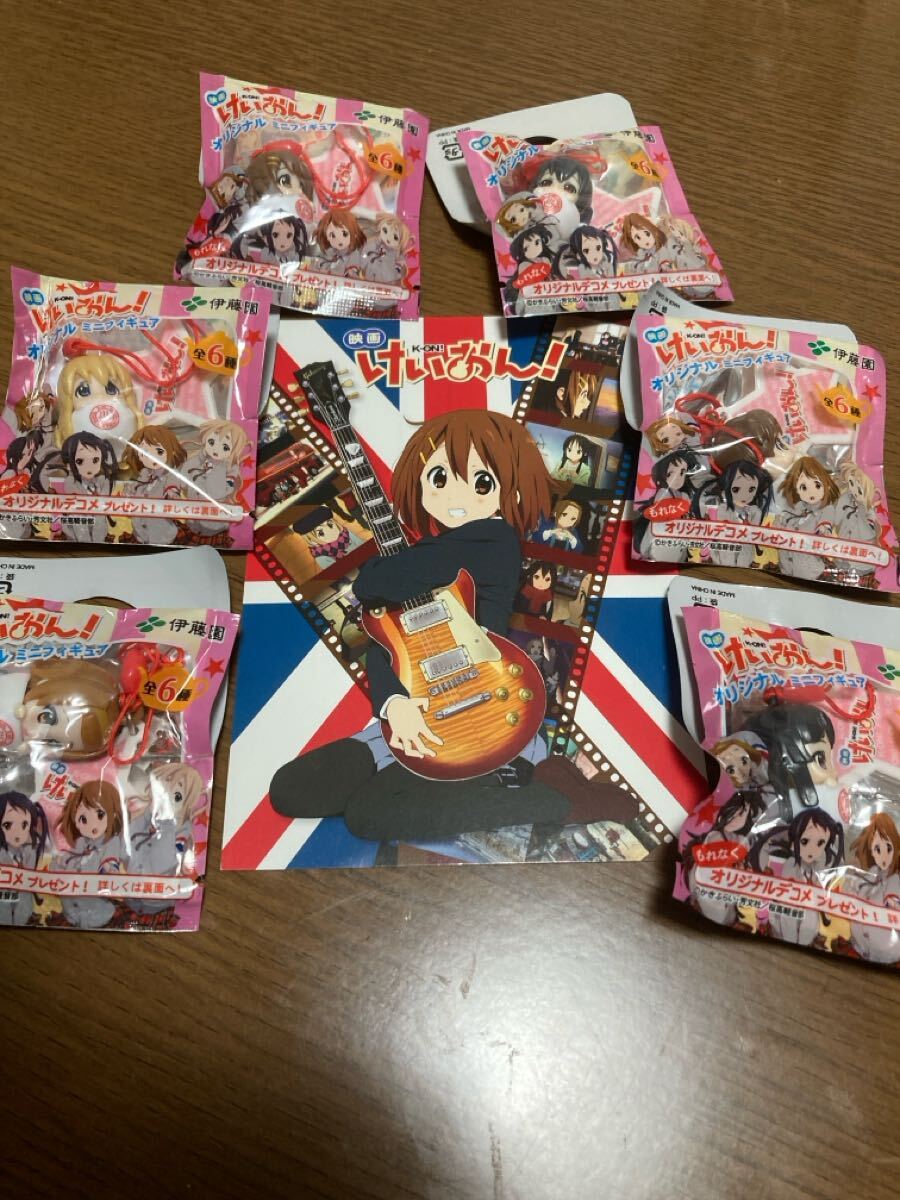 映画 けいおん! オリジナルミニフィギュア全6種類 とポストカードセット拍卖