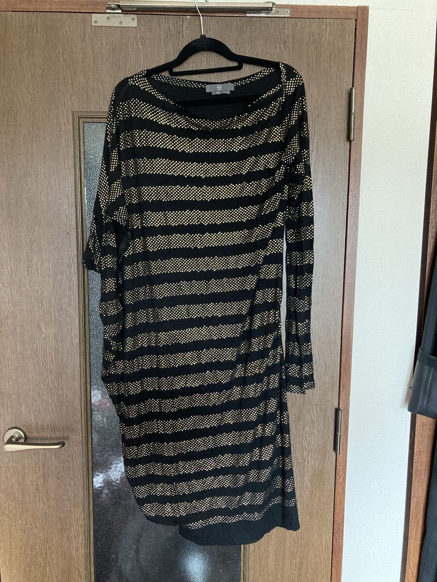 Alexander McQueen アレキサンダーマックイーン 2000年 ゴールド ドレス アシンメトリー マキシ丈 ワンピース アーカイブ 希少 1円スタート拍卖