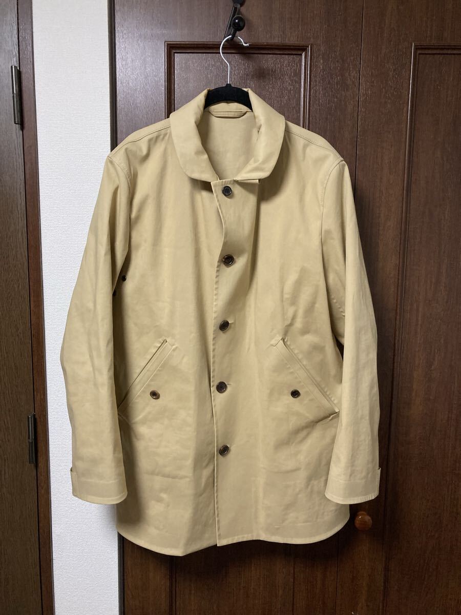 COMME des GARCONS コムデギャルソン × SEALUP ステンカラーコート ゴム引き アーカイブ 希少 1円スタート ベージュ ステンカラーコート拍卖