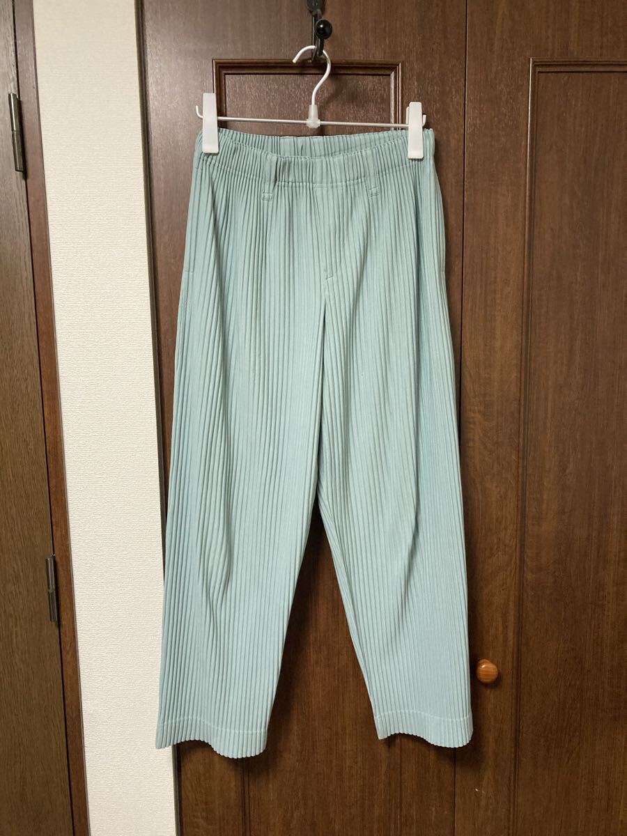 HOMME PLISS ISSEY MIYAKE オムプリッセ イッセイミヤケ 消しプリーツ ミント アーカイブ モード 希少 1円スタート パンツ プリーツ拍卖