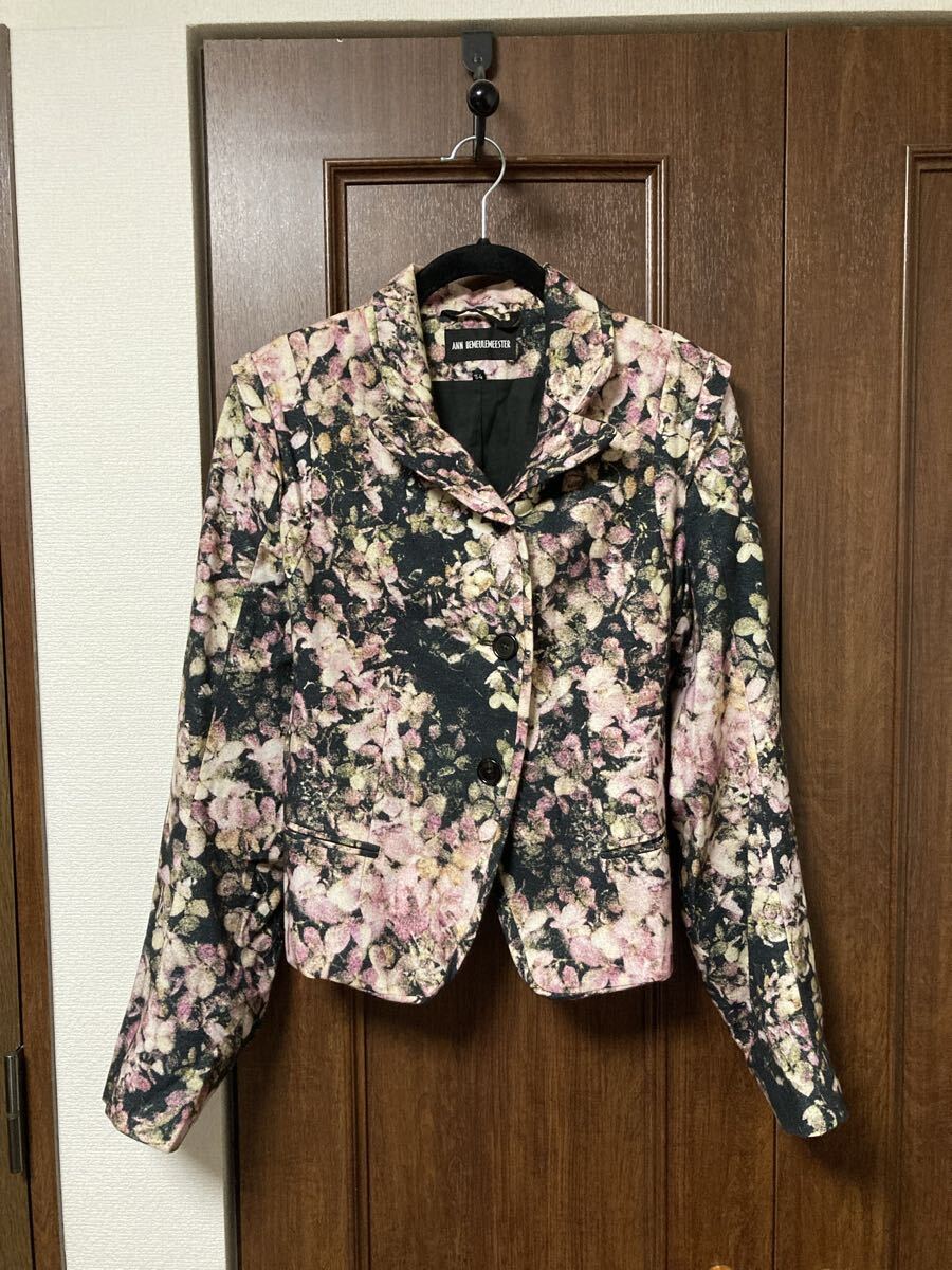 Ann Demeulemeester アンドゥムルメステール 2008AW 花柄 ジャケット アーカイブ ヴィンテージ 希少 1円スタート拍卖