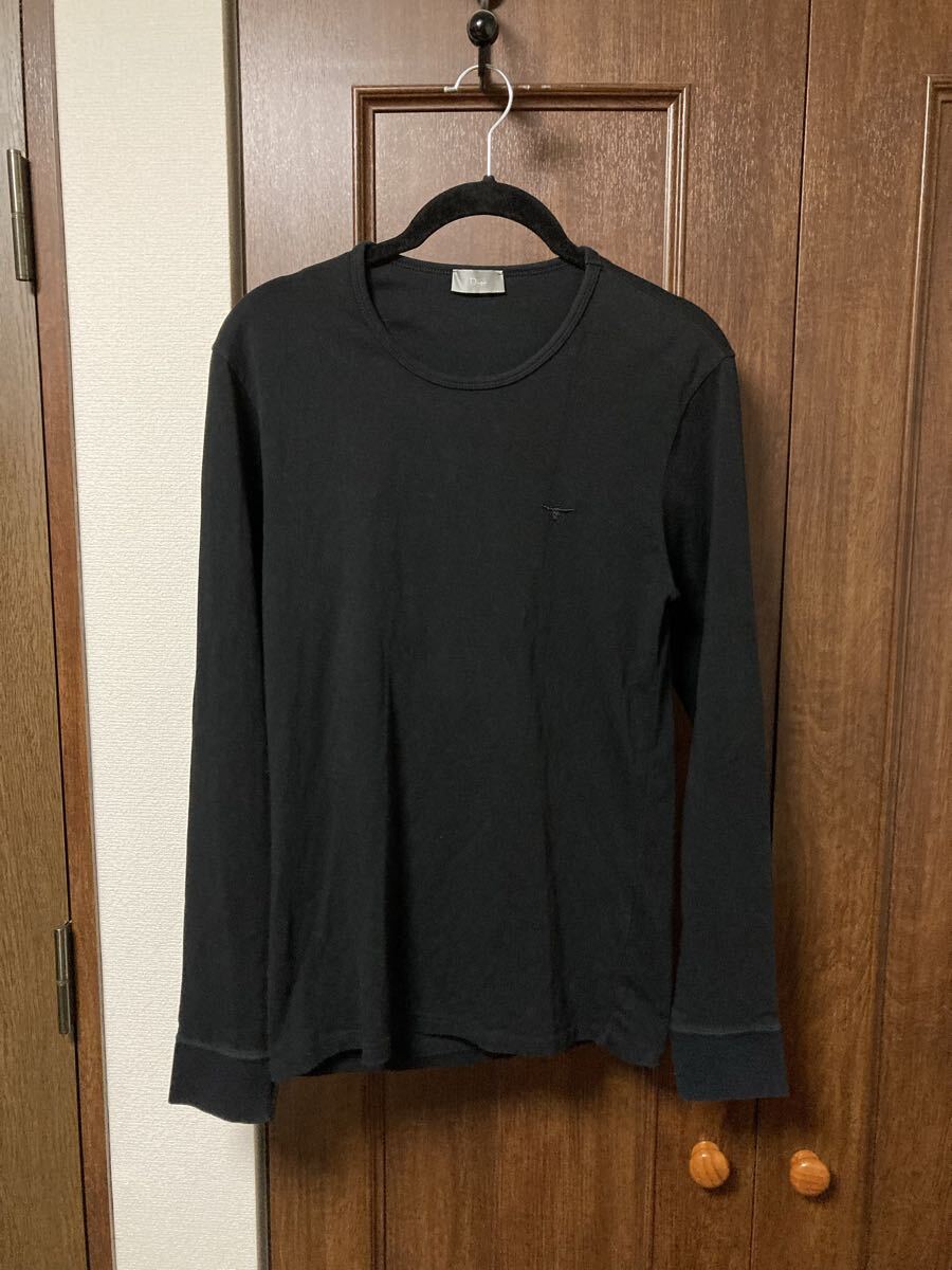 Dior Homme ディオールオム エディスリマン期 長袖 カットソー ブラック モード アーカイブ 希少 1円スタート bee刺繍 黒 ロンT拍卖