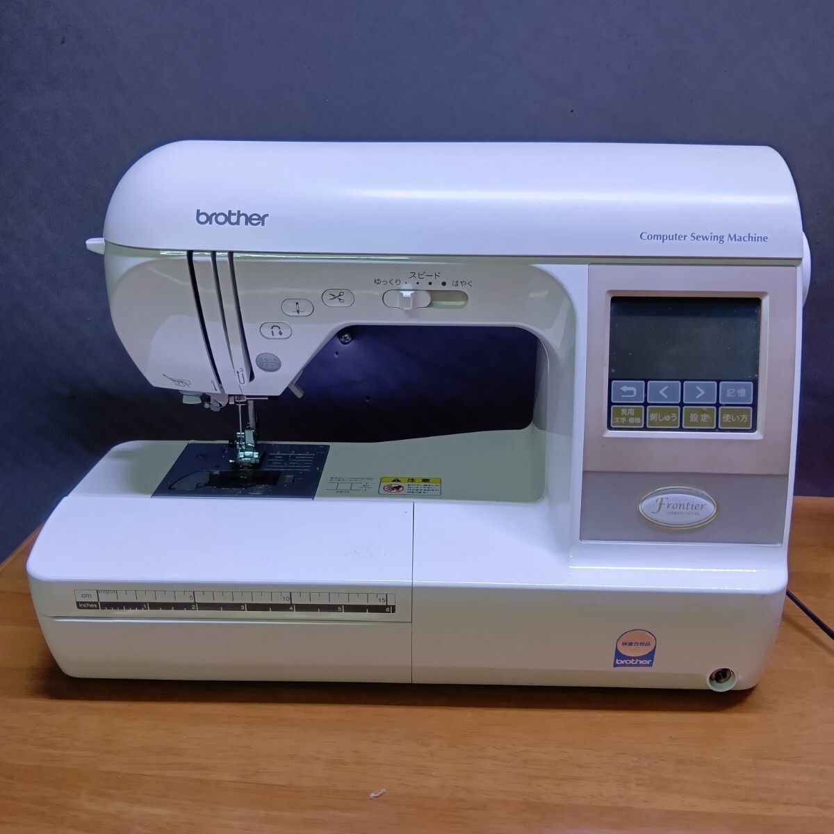 103a 【動作確認済み】ブラザー EMU16 Frontier 自動糸切り機能 ミシン本体 コンピューターミシン拍卖