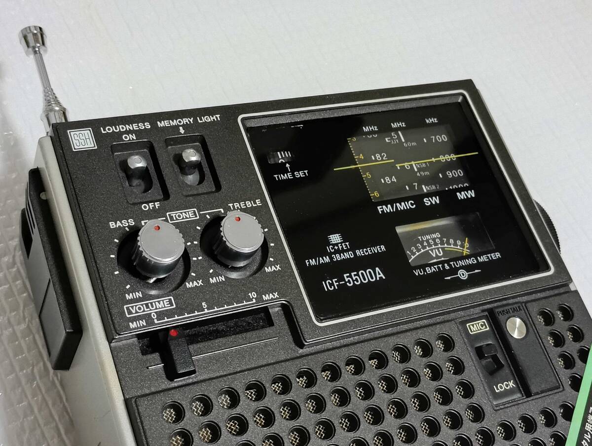 ☆受信できます☆ 動作品☆ SONY スカイセンサー5500A(ICF5500A) BCLラジオ拍卖