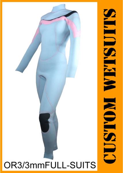 【カラー/サイズオーダーできます】ノンファスナー/フルスーツ 3㎜★最新素材 OR3-MODEL レディースウェットスーツ/サーフィン拍卖