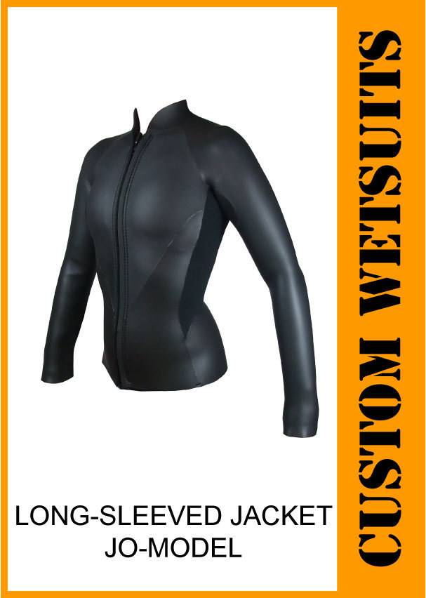 【最新ストレッチラバー】 長袖タッパー2mm/フロントジップ 【サイズ選択ができます】 JO-MODEL/レディースウェットスーツ拍卖