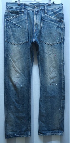 3-8690/R.NEWBOLDユーズド加工デニムパンツ アールニューボールド 拍卖