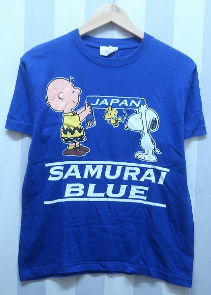 2-2490B/スヌーピー SAMURAI JAPAN 半袖Tシャツ 送料200円拍卖