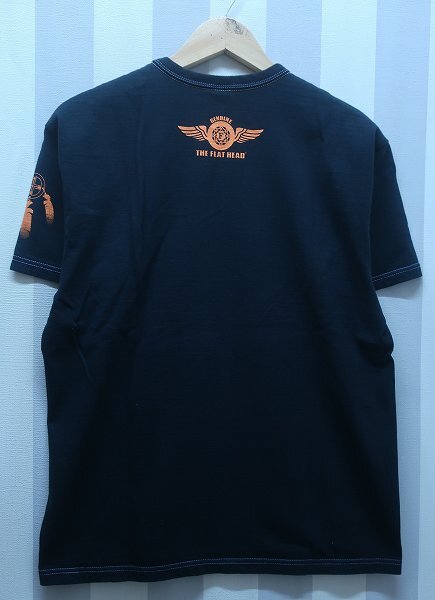 2-2772B/THE FLAT HEAD FLYING DRAGGER 半袖Tシャツ フラットヘッド 送料200円 拍卖