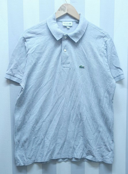 2-2459B/LACOSTE 鹿の子ポロシャツ L1264 ラコステ 送料200円 拍卖