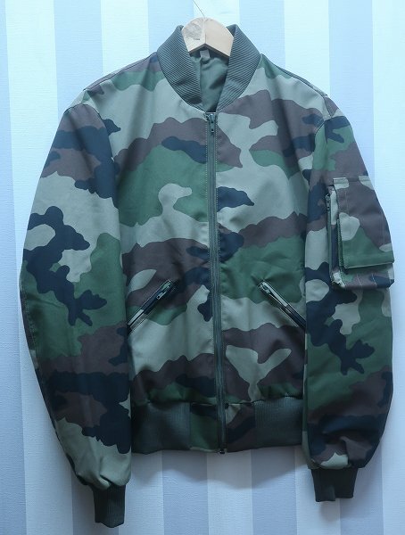 4-4506/未使用品 SERIMA FRANCE フライトジャケット CCEカモ ジャケット拍卖