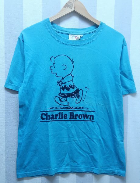 2-2466B/スヌーピー チャーリーブラウン 半袖Tシャツ SNOOPY 送料200円拍卖