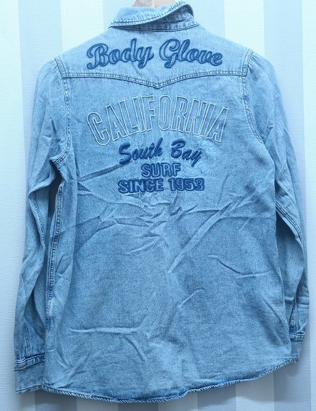 2-2608B/BODY GLOVE デニムウエスタンシャツ レディース ボディーグローブ 拍卖