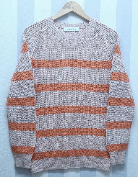 4-4450/green label relaxing ボーダーコットンニット グリーンレーベルリラクシング 拍卖