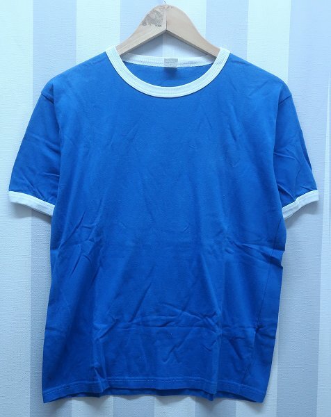2-2707B/半袖リンガーTシャツ フランス製 ビンテージ 送料200円拍卖
