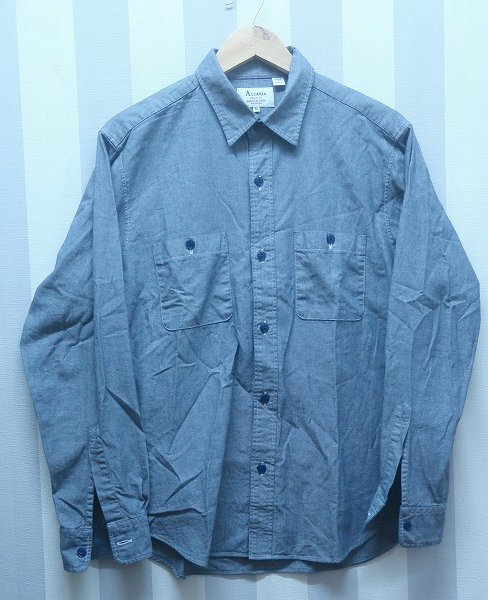 2-2792B/ALCARZA シャンブレーシャツ 日本製 アルカルザ 送料200円 拍卖