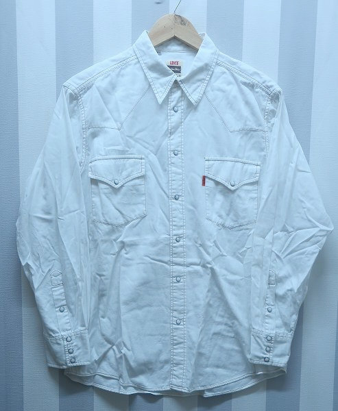 at3078/リーバイス 54605-04 ウエスタンシャツ オレンジタブ 香港製Levi’s拍卖