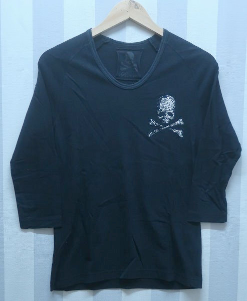 at3082/ロエン スカル 7分袖ラグランTシャツ Roen 送料200円 拍卖