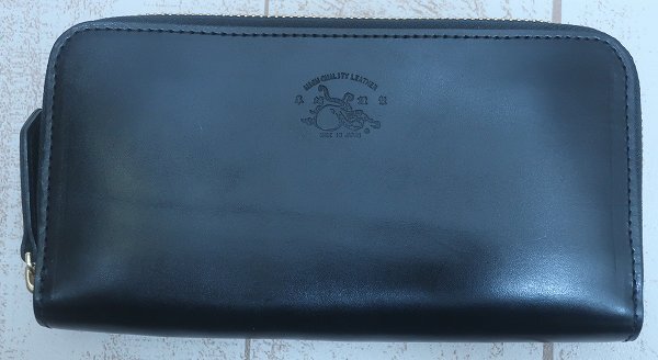 6-7195A/未使用品 革蛸 TYPE-U 栃木レザーラウンドジップウォレット 送料200円 拍卖