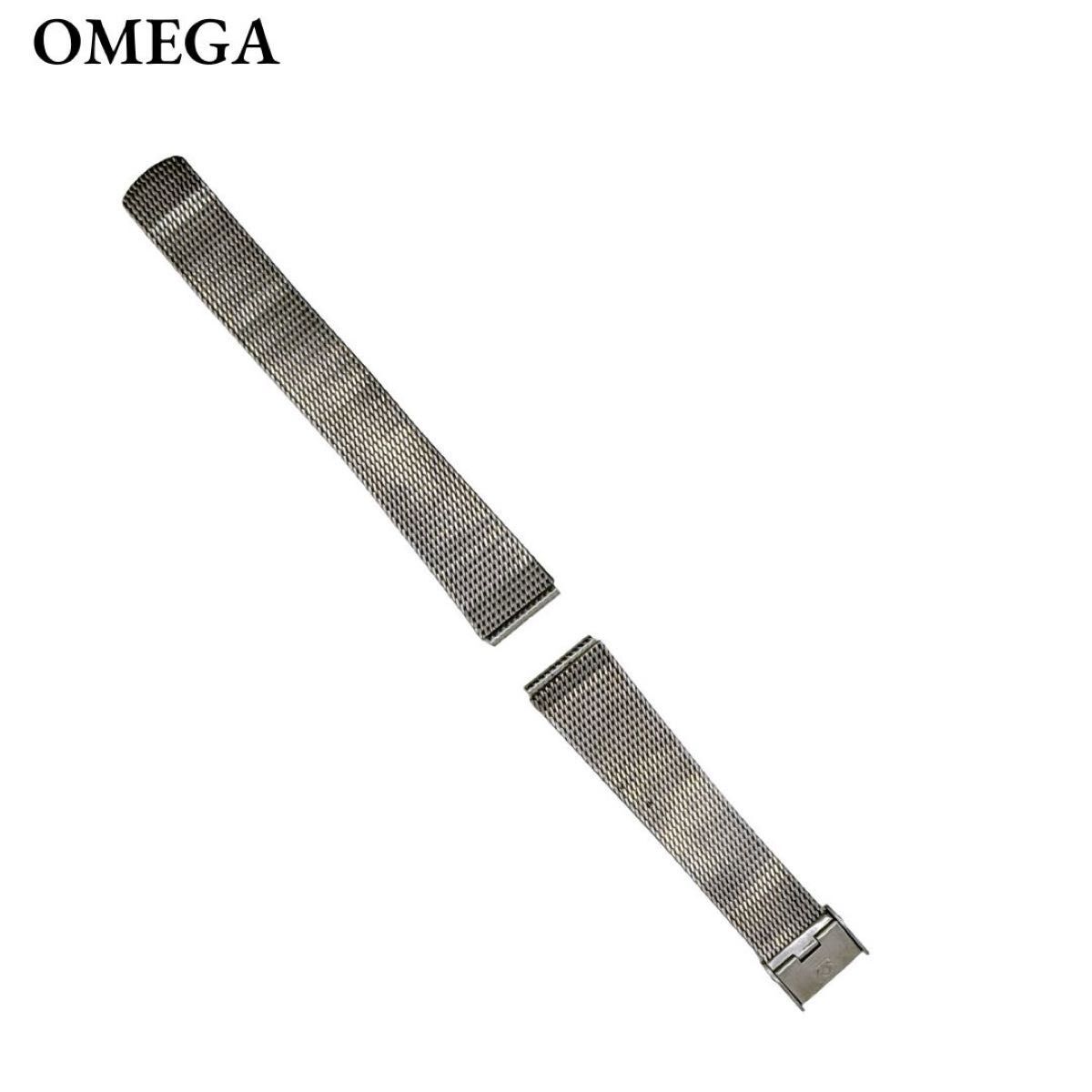 OMEGA オメガ ベルト 腕時計 時計バンド ブレス 純正ベルト 腕時計ベルト 替えベルト パーツ 部品 SS シルバー メンズ拍卖