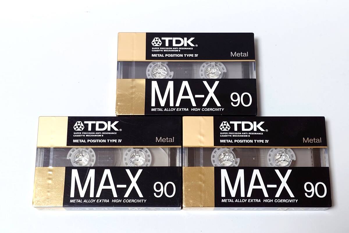 未開封TDK MA-X90分3本 メタルテープ拍卖