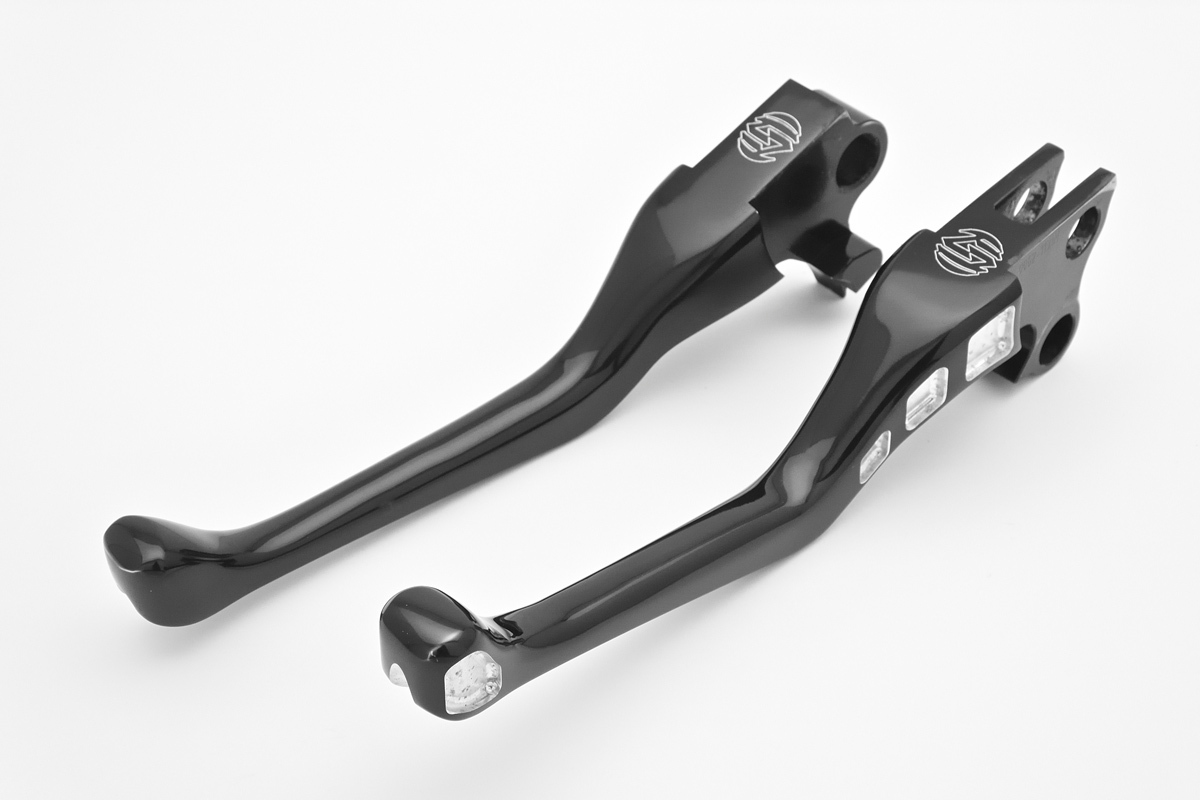 【ハーレー社外】 ローランドサンズデザイン AVENGER レバーセット 0062-4012-BM / コントラストカット拍卖