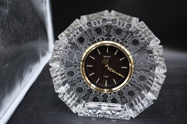 SEIKO/セイコー QZ892N  スイープ式 動作確認済 置き時計  レトロ アンティーク拍卖