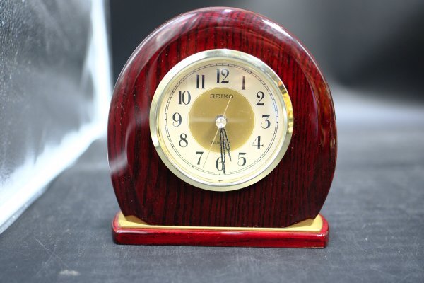 SEIKO/セイコー QK713B ステップ式 置き時計  動作確認済 レトロ アンティーク1拍卖