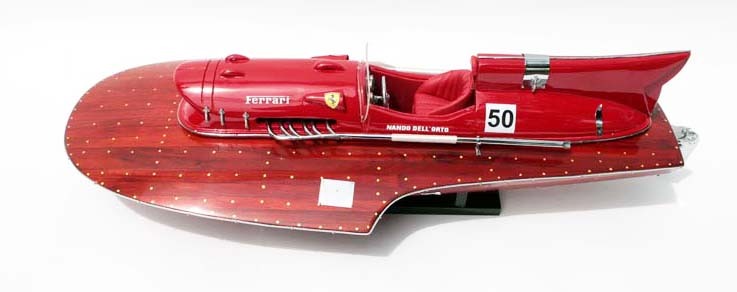 ●新品特価 精密級 Ferrari Hydroplane1954 50cmL 木製完成品拍卖