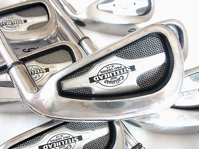 ☆名器!Callaway X-14 プロシリーズ CWライフル レギュラー(S相当) #3番~PW 8本☆拍卖