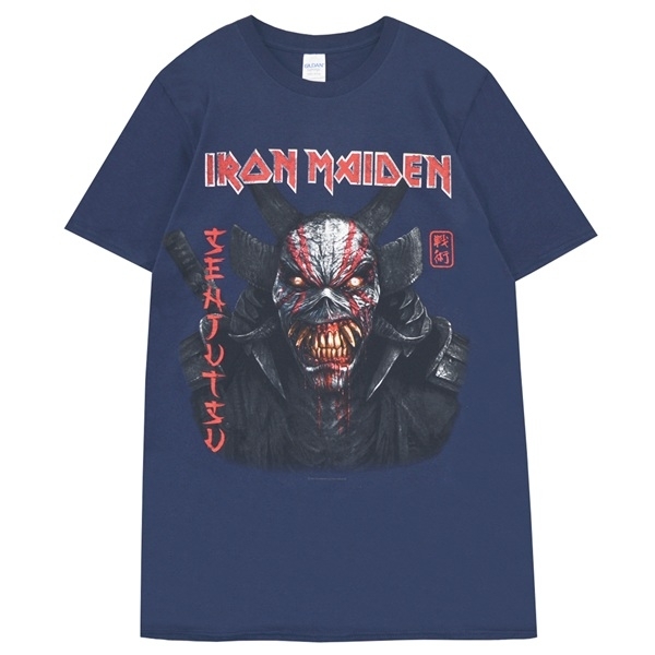 IRON MAIDEN アイアンメイデン Senjutsu Back Cover Vertical Logo Tシャツ Sサイズ オフィシャル拍卖