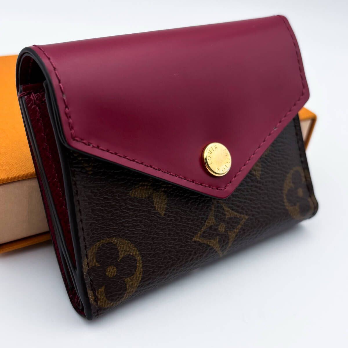 【極美品】ICタグ ルイヴィトン モノグラム ポルトフォイユ ゾエ フューシャ拍卖
